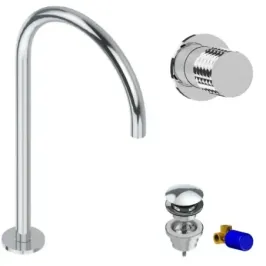 Miscelatore bocca girevole Lavabo Diamond kit-D-4205-R-B-E-4605-1-C