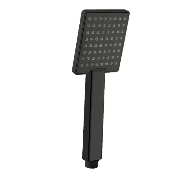 Damast Doccetta mono getto Doccia serie Nadal Q1 in ABS con disco cromato iniezione aria risparmio acqua colore nero cod. 16007