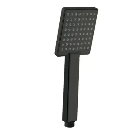 Damast Doccetta mono getto Doccia serie Nadal Q1 in ABS con disco cromato iniezione aria risparmio acqua colore nero cod. 16007