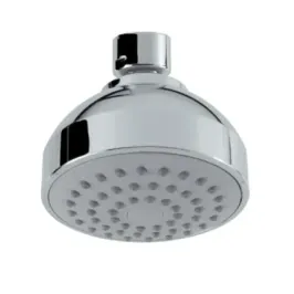 Damast Soffione rotondo Doccia serie C1 in ABS tondo Ø 80 mm non ispezionabile anticalcare 52 fori colore cromato cod. 11764