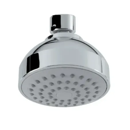 Damast Soffione rotondo Doccia serie C1 in ABS tondo Ø 80 mm non ispezionabile anticalcare 52 fori colore cromato cod. 11764