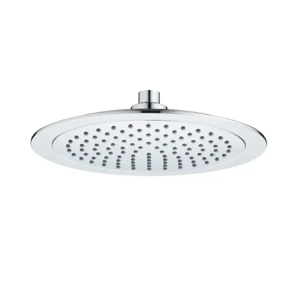 Damast Soffione rotondo Doccia serie Flora T in ABS tondo Ø 250 mm anticalcare 105 fori colore cromato cod. 16899
