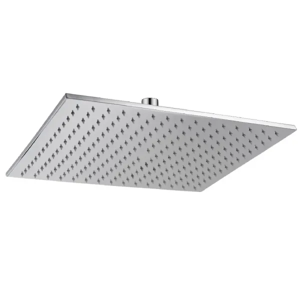 Damast Soffione quadrato Doccia serie Saturno 40Q in ottone quadro 40x40 cm anticalcare 224 fori colore cromato cod. 13980