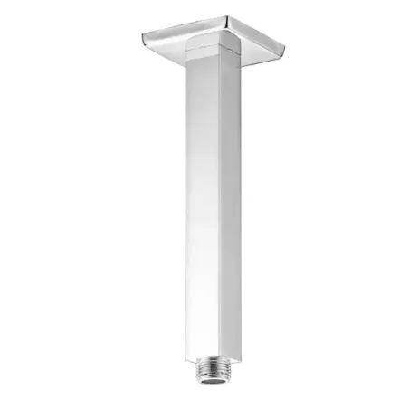 Damast Braccio soffione Doccia serie Idra 20 in ottone quadro 200x25x25 mm a soffitto colore bianco opaco cod. 16434