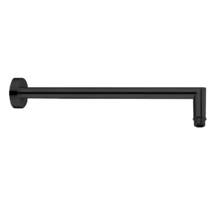 Damast Braccio soffione Doccia serie Egeo 35 in ottone tondo Ø22 mm a muro colore nero opaco cod. 17261