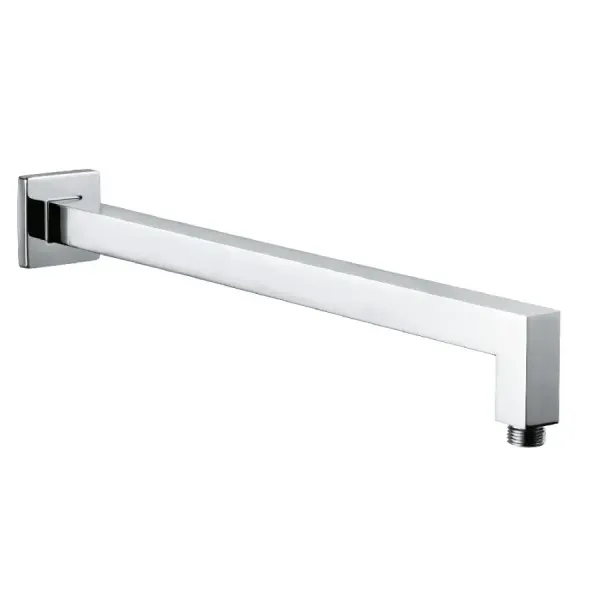 Damast Braccio soffione Doccia serie Cassiopea 40 in ottone quadro 400x25x25 mm a muro colore cromato cod. 12629