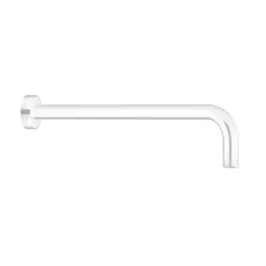 Damast Braccio soffione Doccia serie Pegaso 35 in ottone tondo Ø 22 mm lunghezza 350 mm a muro colore bianco opaco cod. 15365