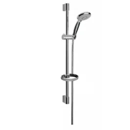 Damast Saliscendi Doccia serie Eco 204 ZT asta inox + doccetta 3 getti + portasapone + flessibile 150 cm cromato cod. 14365