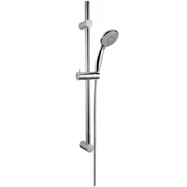 Damast Saliscendi Doccia serie Renovo 2.0 asta inox con doccetta ABS e flessibile colore cromato cod. 15445
