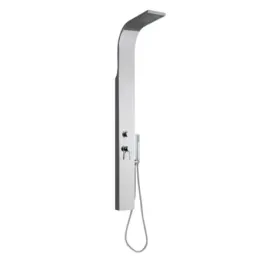 Damast Colonna Doccia serie Crio pannello inox + miscelatore + deviatore + soffione + doccetta colore cromato cod. 12440