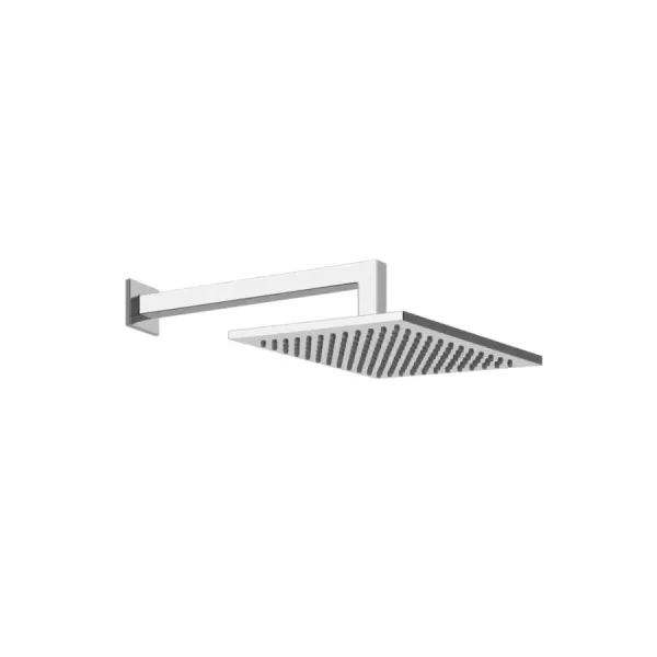 Soffione quadrato con braccio a muro Doccia Gessi Emporio Shower PF47376 031