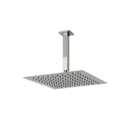 Soffione quadrato con braccio a soffitto Doccia Gessi Emporio Shower PF93351 238