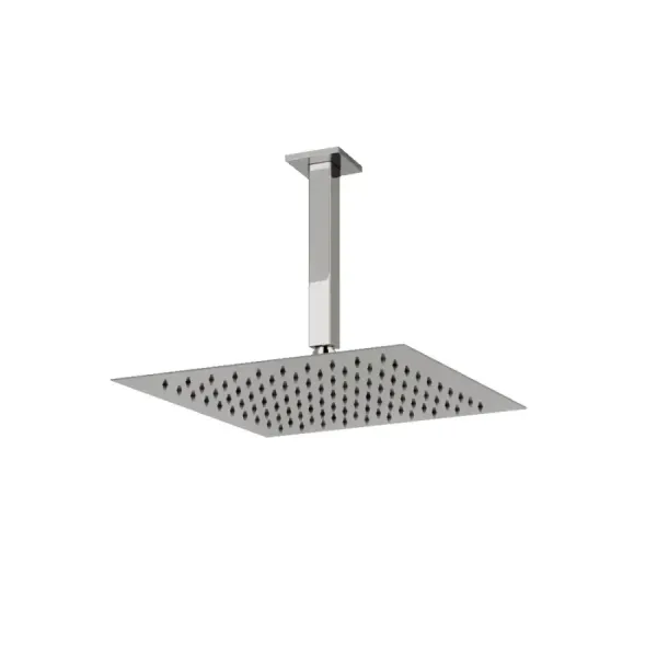 Soffione quadrato con braccio a soffitto Doccia Gessi Emporio Shower PF93351 238