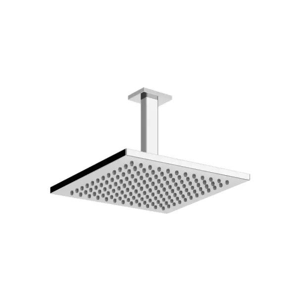 Soffione quadrato con braccio a soffitto Doccia Gessi Emporio Shower PF47374 031