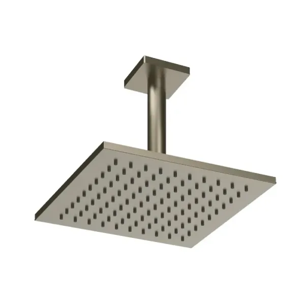 Soffione quadrato con braccio a soffitto Doccia Gessi Emporio Shower PF47290 149