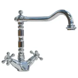 Rubinetto 2 leve Lavello Porta&Bini 62570CR Old Fashion