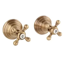 Rubinetto 2 leve Doccia Porta&Bini 62530BR Old Fashion