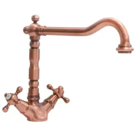 Rubinetto 2 leve Lavello Porta&Bini 62570RA Old Fashion