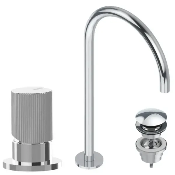 Miscelatore bocca girevole Lavabo Plisset kit-4205-R-A-4605-1-C