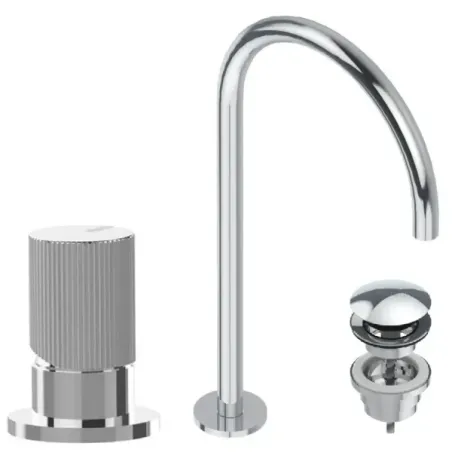 Miscelatore bocca girevole Lavabo Plisset kit-4205-R-A-4605-1-C